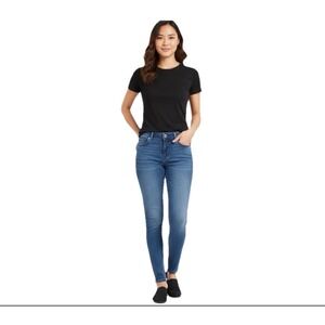 EW Line Skinny Jeans Women Size 13 Blue Rhinestone Embellished Pockets Denim